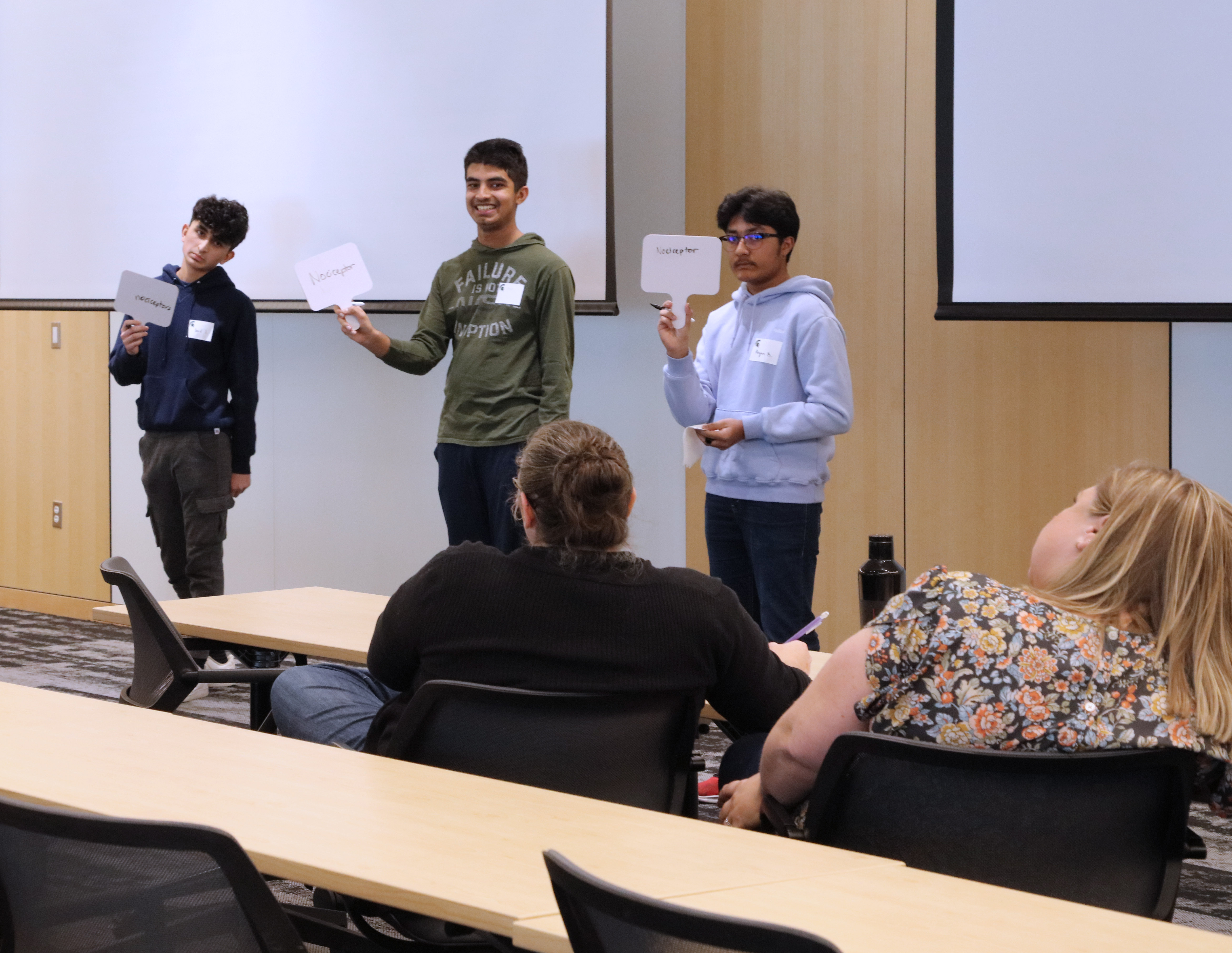 Competitors during the 2025 Brain Bee at MSU.